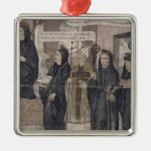 Heiliges Robert und verschiedener Benediktiner Silbernes Ornament