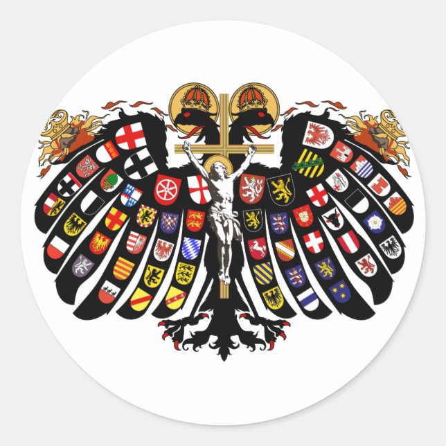 Heiliges Römisches Reich Runder Aufkleber (Vorderseite)
