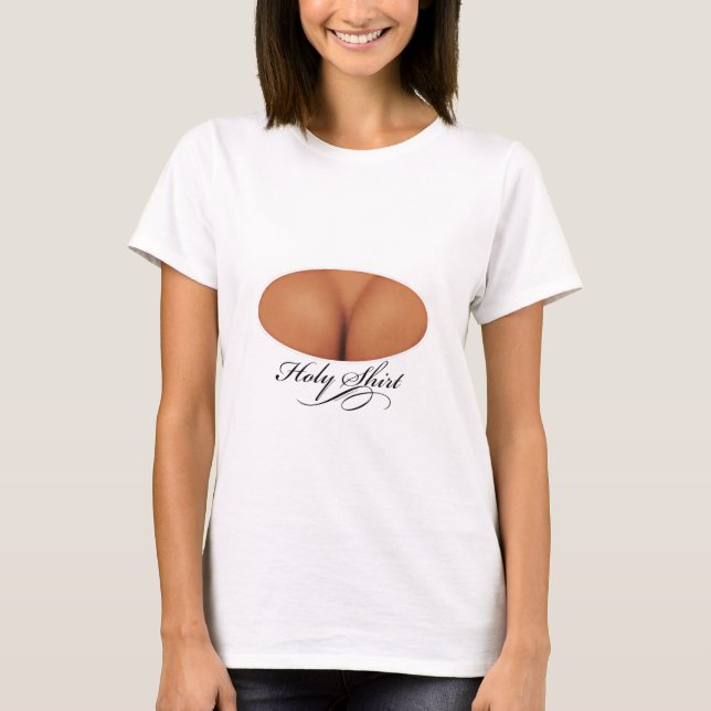Heiliges Shirt (lustiges clevage Shirt) bräunte (Vorderseite)