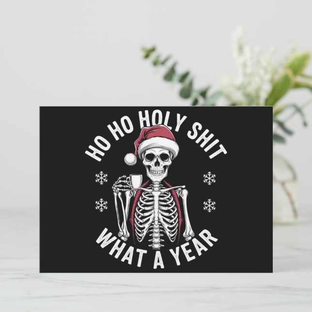 Heiliges Shirt Was ein Jahr Weihnachten Spaß Skele (Stehend Vorderseite)