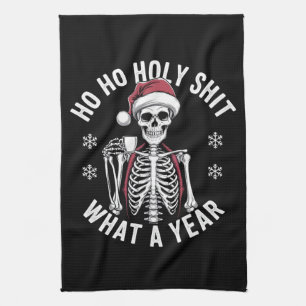 Heiliges Shirt Was ein Jahr Weihnachten Spaß Skele Geschirrtuch
