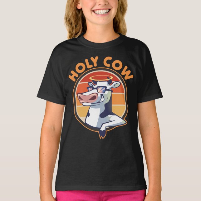 Heiliges Sprichwort der Kuh. Hübsche heilige Kuh m T-Shirt (Vorderseite)