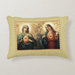 Heiliges tadelloses Herz Mary Jesuss Zierkissen