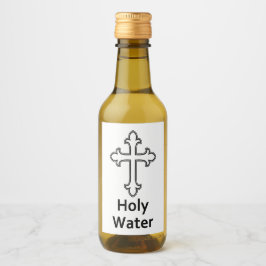 Heiliges Wasserkreuz Weinetikett