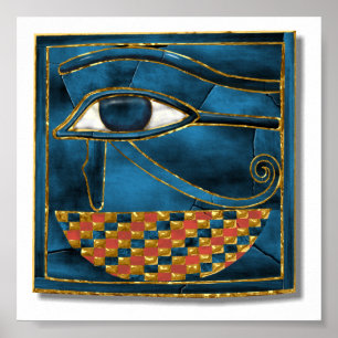Heiliges Wedjat Auge von Horus Poster