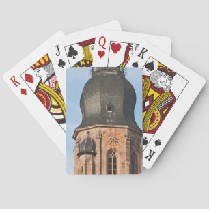 Heiliggeistkirche in der Altstadt von Heidelberg Spielkarten