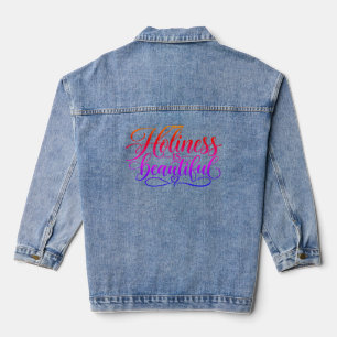 Heiligkeit ist schön  jeansjacke