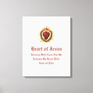 Heiligstes Herz Jesu Leinwandkunst  Leinwanddruck