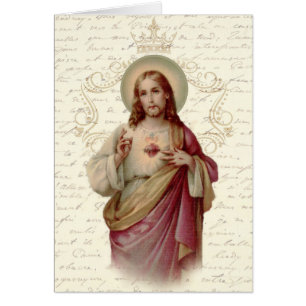 Heiligstes Herz Jesu Vintage religiös