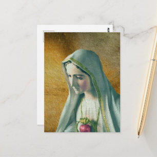 Heiligstes Herz Mariä Postkarte