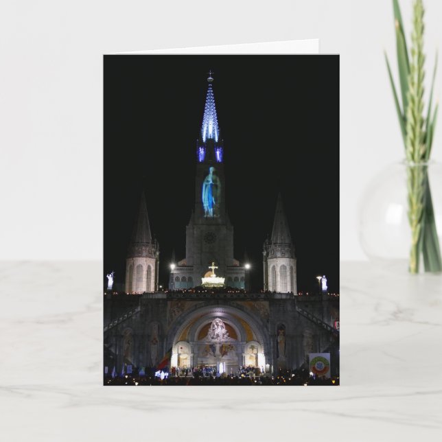 Heiligtum der Gottesmutter von Lourdes, Frankreich Karte (Vorderseite)