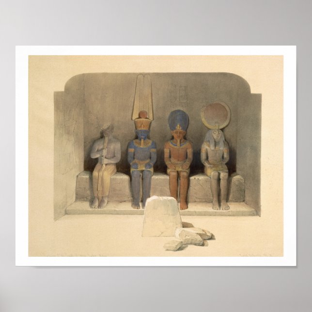 Heiligtum des Tempels von Abu Simbel, aus "Ägypten Poster (Vorne)