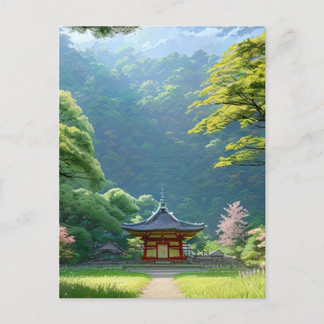 Heiligtum des Waldes Postkarte (Vorderseite)