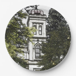 Heiligtum inmitten der Bäume Pappteller