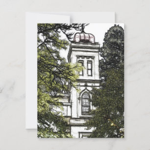 Heiligtum inmitten der Bäume Postkarte