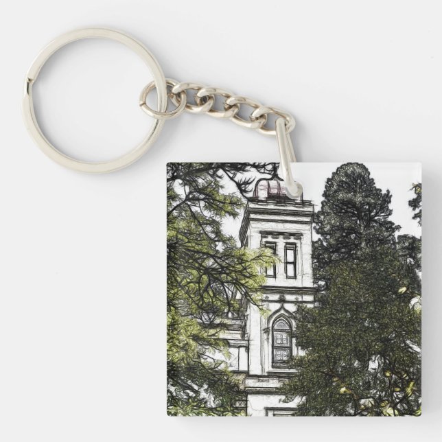 Heiligtum inmitten der Bäume Schlüsselanhänger (Vorderseite)