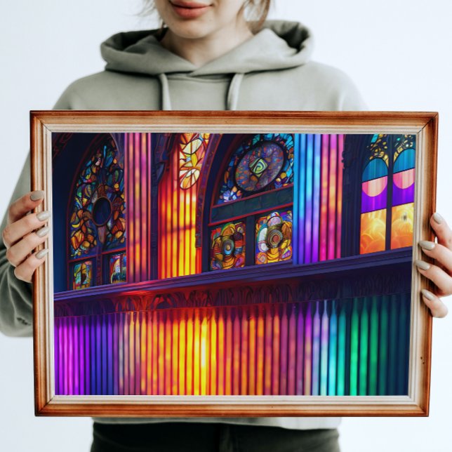Heiligtum | Rainbow Church Interior Poster (Von Creator hochgeladen)