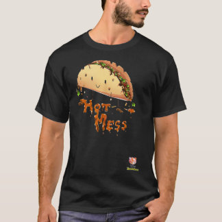 Heilloses Durcheinander Ein Taco, der auseinander T-Shirt
