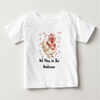 Heilloses Durcheinander im Hühnerstall zum Valenti Baby T-shirt