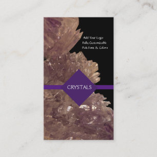 Heilmineralien Amethyst & Quarzkristalle Visitenkarte