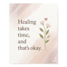 Heilung braucht Zeit Wall Art Blooming Moment