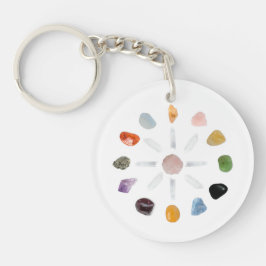 *~* Heilung Chakra Kristallgitter Energie Schlüsselanhänger