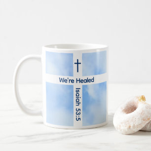 Heilung der Christlichen Kreuz-Verse Kaffeetasse