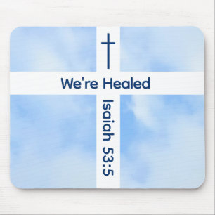 Heilung der Christlichen Kreuz-Verse Mousepad