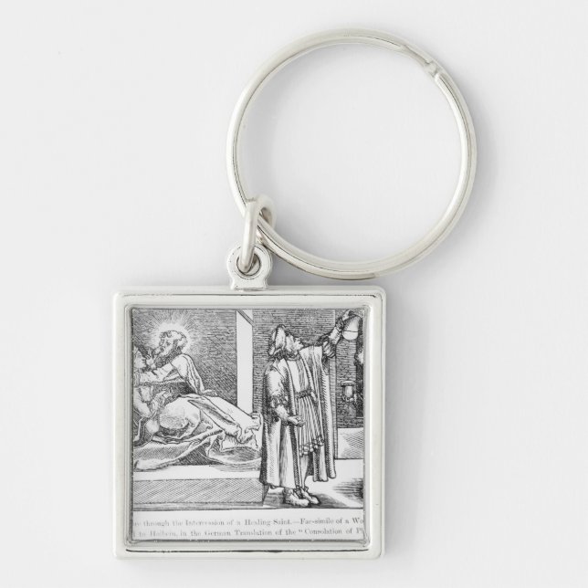 Heilung durch die Fürbitte eines Heilens Schlüsselanhänger (Vorne)