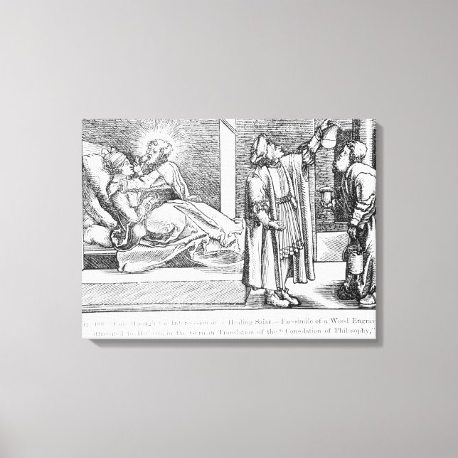 Heilung durch die Fürsprache einer Heilung Leinwanddruck (Vorderseite)