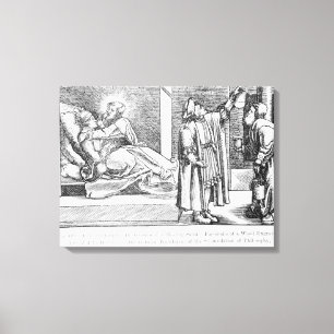 Heilung durch die Fürsprache einer Heilung Leinwanddruck