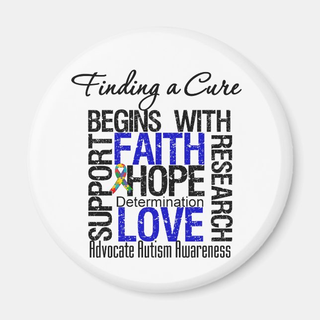 Heilung für Autismus Magnet (Vorne)