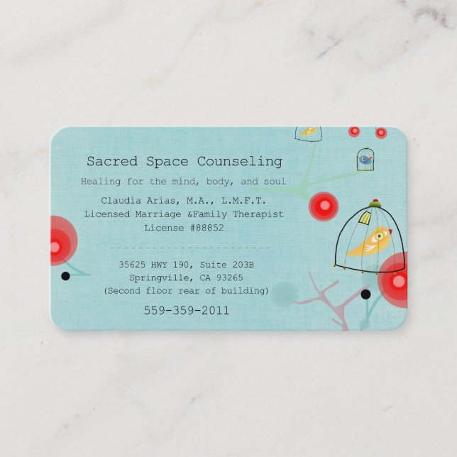 Heilung für Geist, Körper und Soul c Terminkarte (Vorderseite)