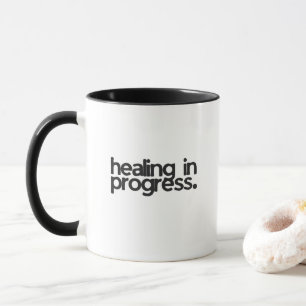 Heilung im Gange. Krebsversorgungspaket Tasse
