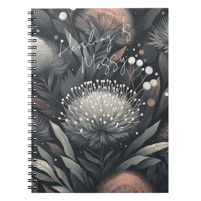 Heilung ist gesellig - Botanische Kunst in der Nac Notizblock (Vorderseite)