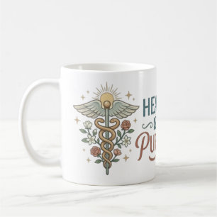 Heilung ist mein Ziel Krankenpfleger Zitat Kaffeetasse