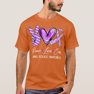 Heilung Lila Ribbon-Krebs-Krankheit Sensibilisieru T-Shirt