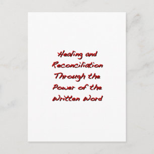 Heilung und Versöhnung Postkarte