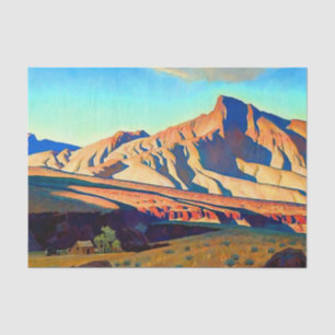 „Heim des Wüstenratten“ von Maynard Dixon Seidenpapier