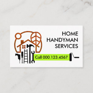 Heim Landschaft Handwerker Reparaturwerkzeuge Visitenkarte