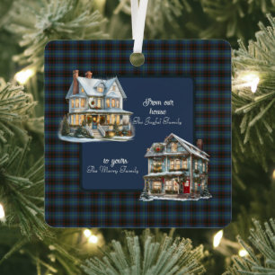 Heim Original Scottish Tartan Weihnachten Ornament Aus Metall