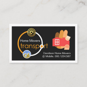 Heim Umzug LKW Standort Orbit Visitenkarte