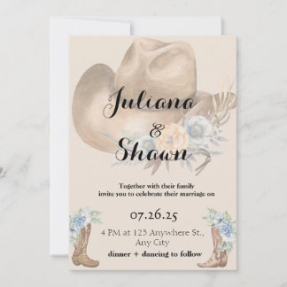 Heimat Country Wedding Feiertagskarte