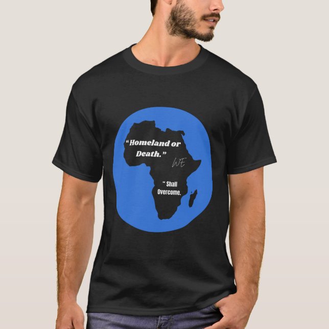 " Heimat oder Tod Wir werden überwinden." T-Shirt (Vorderseite)