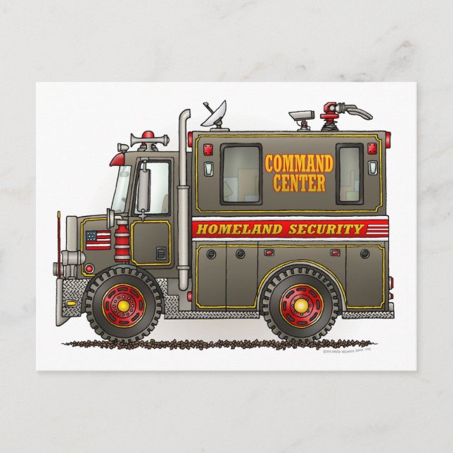 Heimat Security Truck Postkarte (Vorderseite)