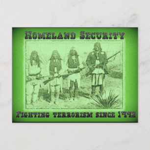 Heimat Sicherheit bei der Bekämpfung des Terrorism Postkarte