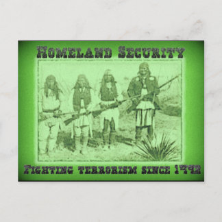 Heimat Sicherheit bei der Bekämpfung des Terrorism Postkarte