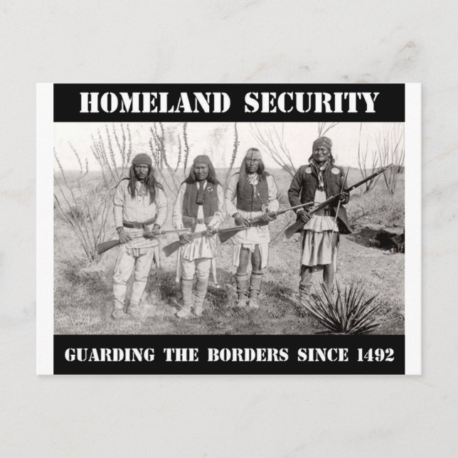 HEIMAT SICHERHEIT - Grenzschutz seit 1492 Postkarte (Vorderseite)
