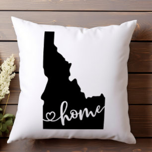 Heimatstaat Umriss Herz Idaho Kissen