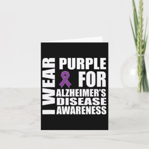 Heimerheimer Awareness Lila Ribbon Support Walk Karte